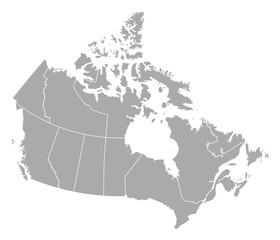Fototapeta Map - Canada obraz