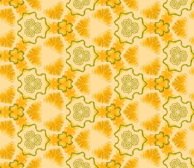 Seamless abstract wall-paper, ochre