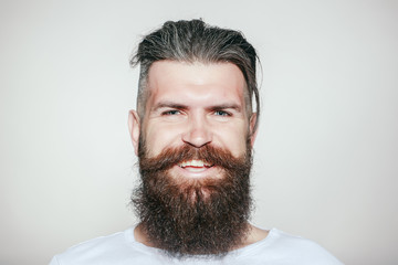 Smiling bearded man