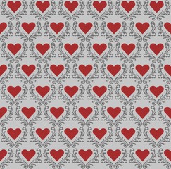 heart pattern seamless background
