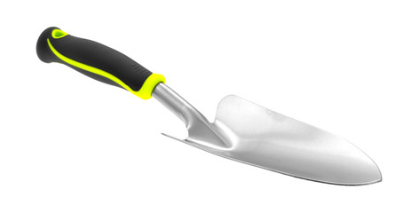 Garden trowel on a white background