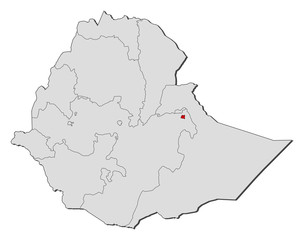 Map - Ethiopia, Harari