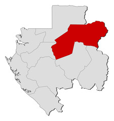 Map - Gabon, Ogooué-Ivindo