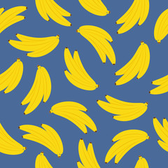 Fototapeta na wymiar Vector seamless banana pattern