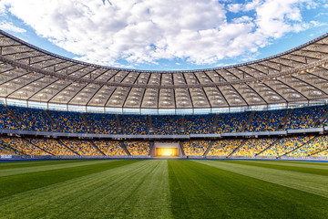 Soccer football field stadium