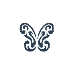 Fototapeta premium Butterfly logo on white background - stock vector