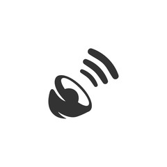 Sound Icon. Vector logo on white background