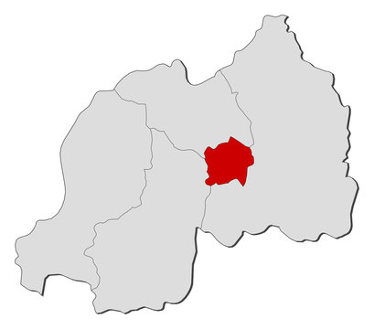 Map - Rwanda, Kigali