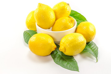 Isolated Yellow Lemon