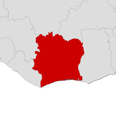 Map - Ivory Coast