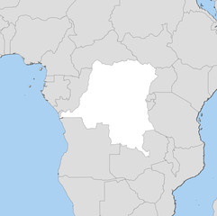 Map - Democratic Republic of the Congo