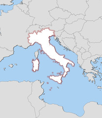 Obraz premium Map - Italy