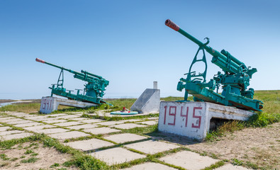 Памятник советским зенитчикам, которые защищали Крым во Второй Мировой Войне в борьбе с фашистами