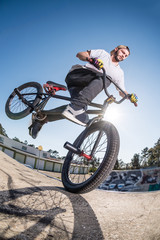 Naklejka premium BMX Bike Stunt