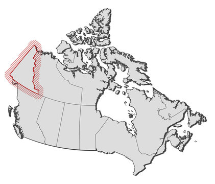 recommend clip art: Map - Canada, Yukon
