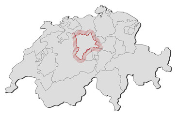 Map - Swizerland, Lucerne
