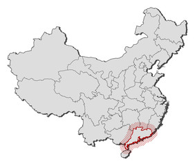 Map - China, Guangdong