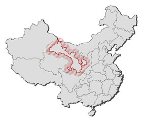 Map - China, Gansu