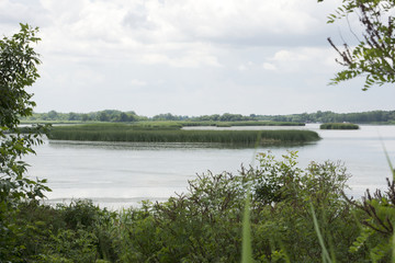 View on Lake Tisza in Hungary