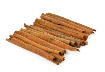 cinnamon isolated on white background
