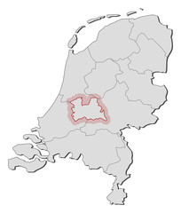 Map - Netherlands, Utrecht