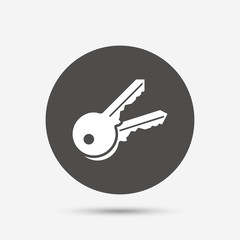Keys sign icon. Unlock tool symbol.