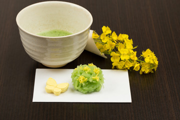 茶道（菜の花イメージ）