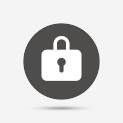 Lock sign icon. Locker symbol.