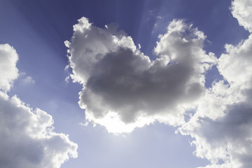 clouds in a blue sky