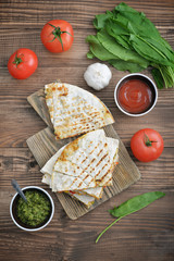 Quesadilla with chicken