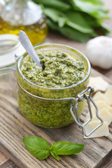 Fresh made Pesto Sauce