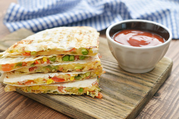 Quesadilla with chicken