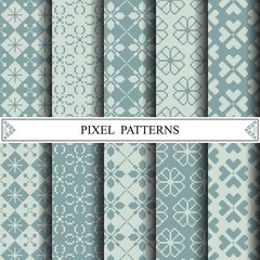 pixel pattern, textile, pattern fills, web page background, surf