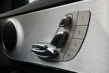 Door sear adjust button switch control in luxury business car