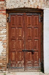 old wooden door