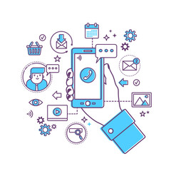 Illustration Mobile technology