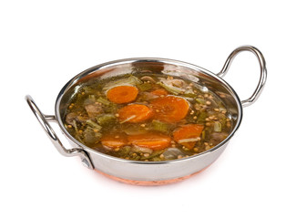 Carrot and okra curry