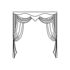 curtains. interior textiles.  window decoration.