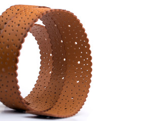 Brown leather belt