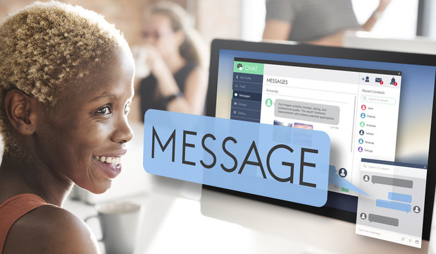 Online Message Email Digital Chatting Concept