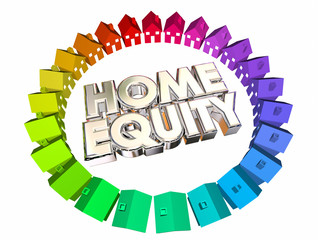 Home Equity Mortgage Value Asset Balance 3d Illustration