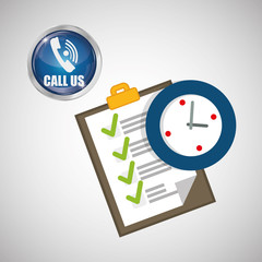 Call center design. customer service icon. Isolated illustration , vector
