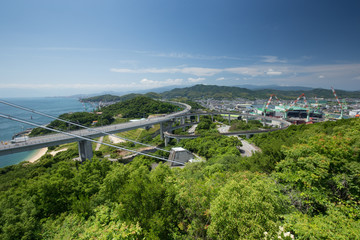 来島海峡大橋の今治側起点