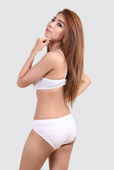 Obraz premium woman in white bikini