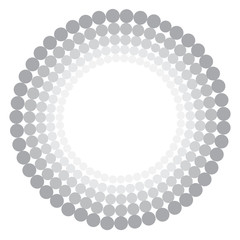 circles halftone frame