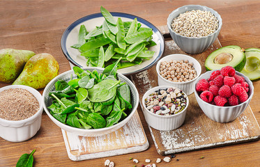 Carbs and Fiber rich foods