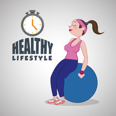 Healthy lifestyle design. Bodycare icon. Isolated illustration, vector graphic