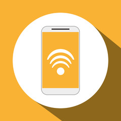 Smartphone design. Media icon. Flat illustration, vector graphic