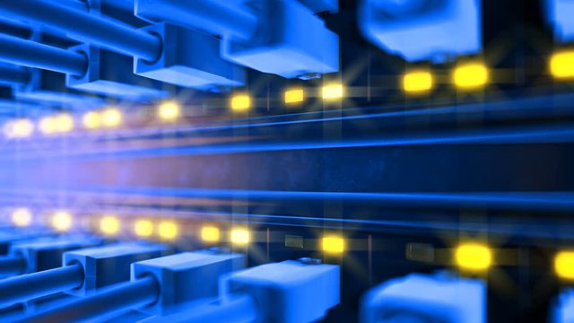 server room loop ready animation 3d rendering