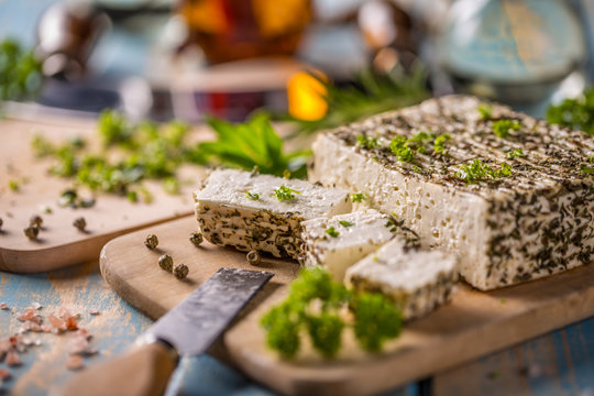 Cheese with herbs